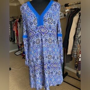 Cupid cold shoulder long sleeve dress